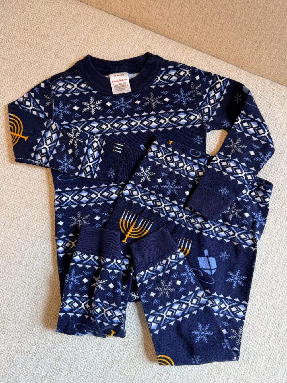 Holiday Hanna Andersson HannaJams™ "Hanukkah Fair Isle" 3T PJ Set